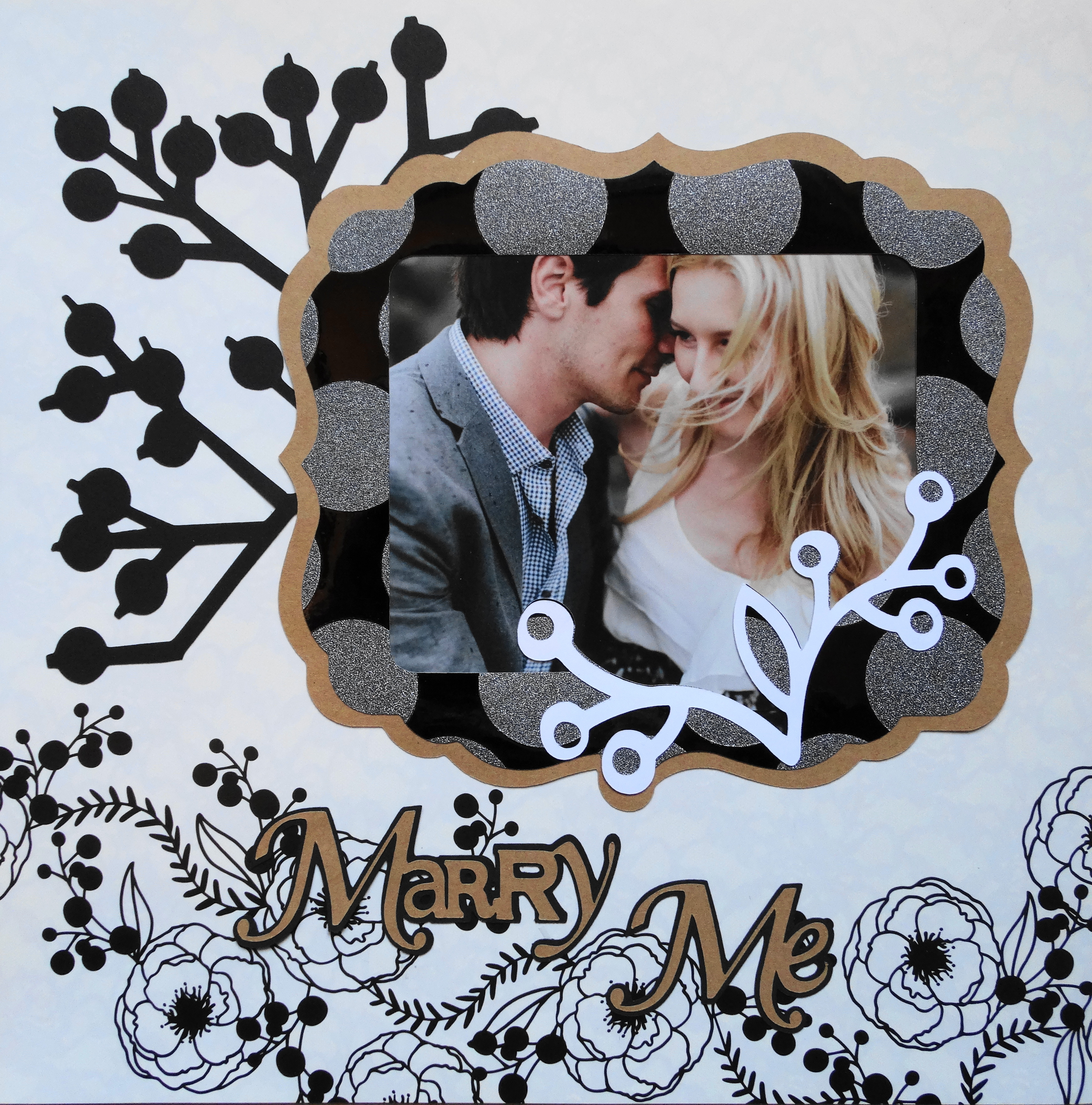 Wedding Scrapbook 5 Engagement - Me and My Cricut