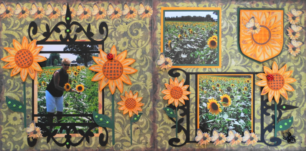 Cricut Travel Scrapbook Page - Sunflower Paper Crafts