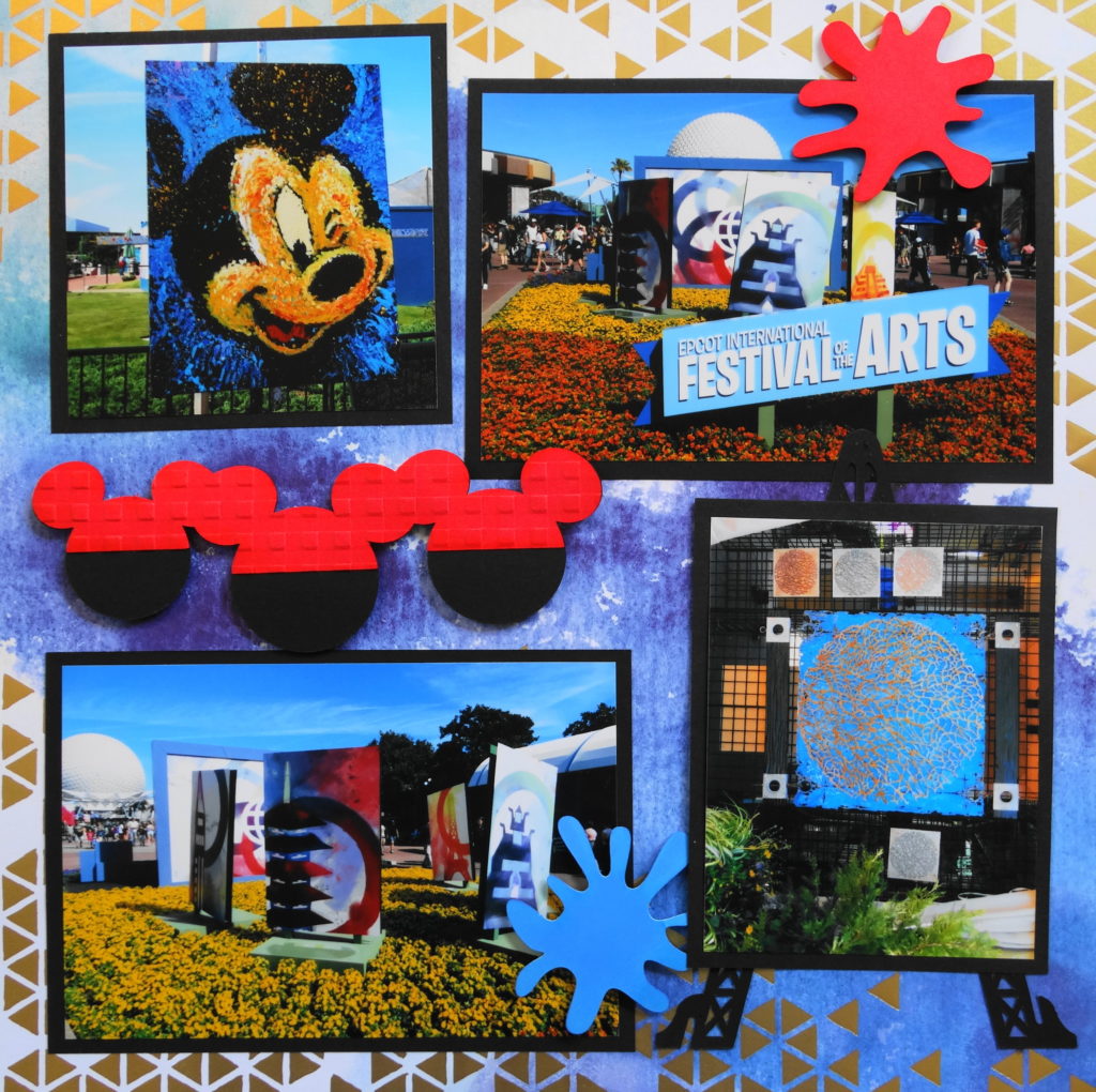 Free EPCOT Disney Scrapbook Paper by TemporalStasisAdopts on